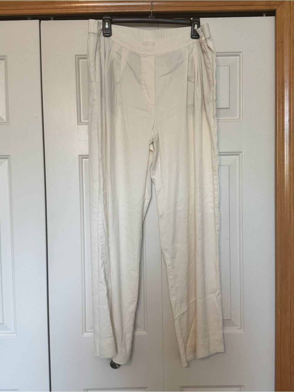 J. Jill Love Linen Blend Ankle Crop Wide Leg Pants - Picture 1 of 8
